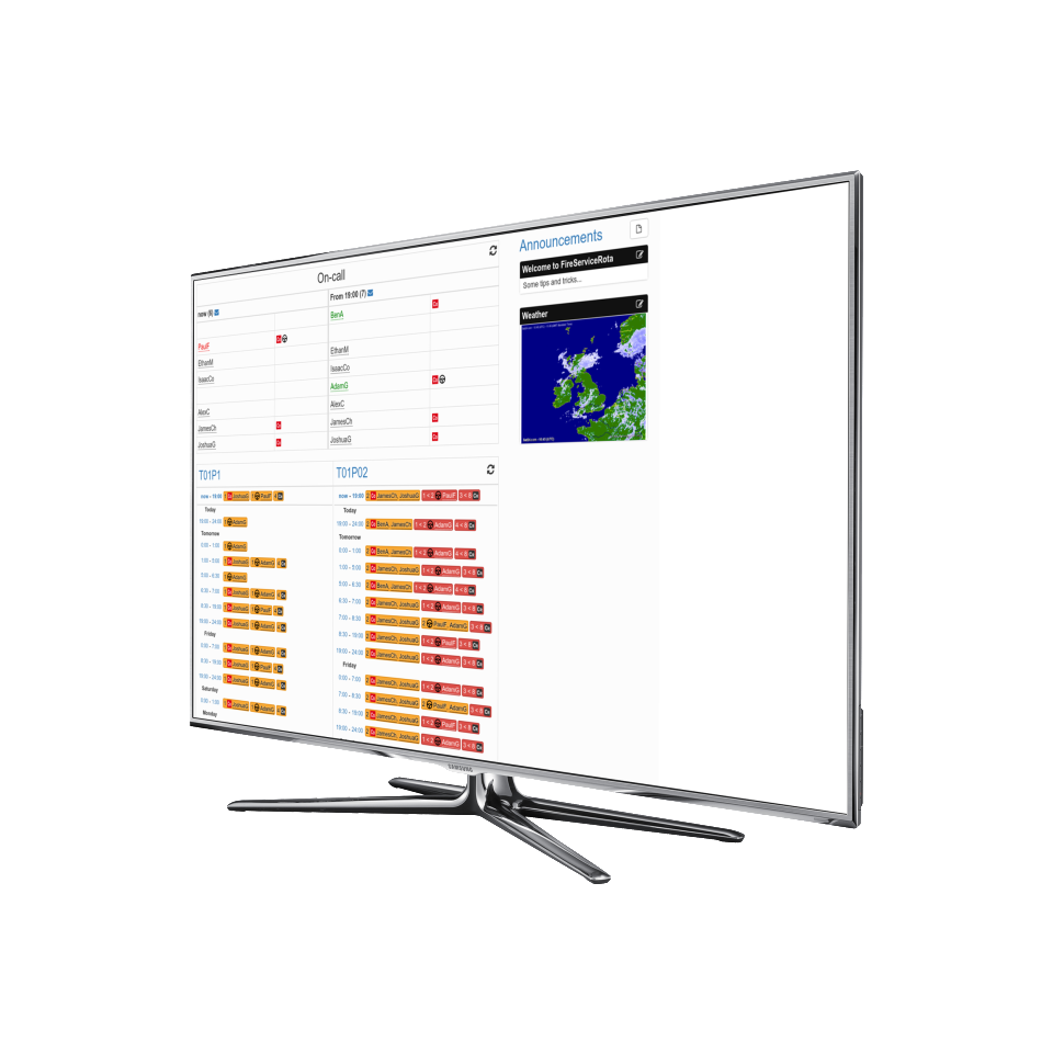 FireServiceRota Software - Appliance availability