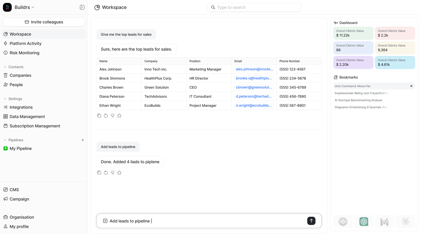 Salesteq screenshot: Salesteq Wingman