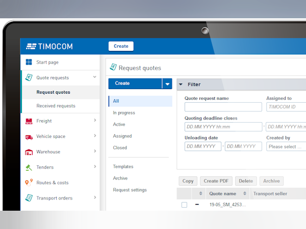 TIMOCOM Smart Logistics System Software - 2