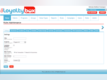 The Loyalty Box Software - Create rules with The Loyalty Box