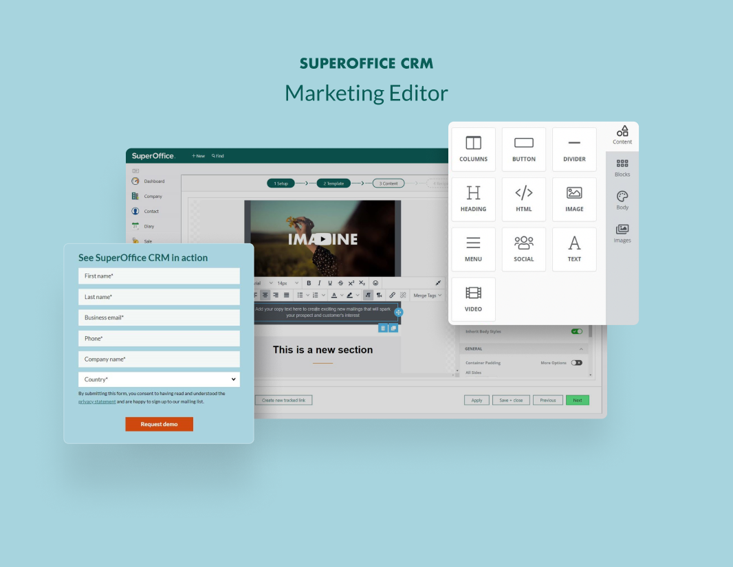 SuperOffice CRM Software - Marketing Tools