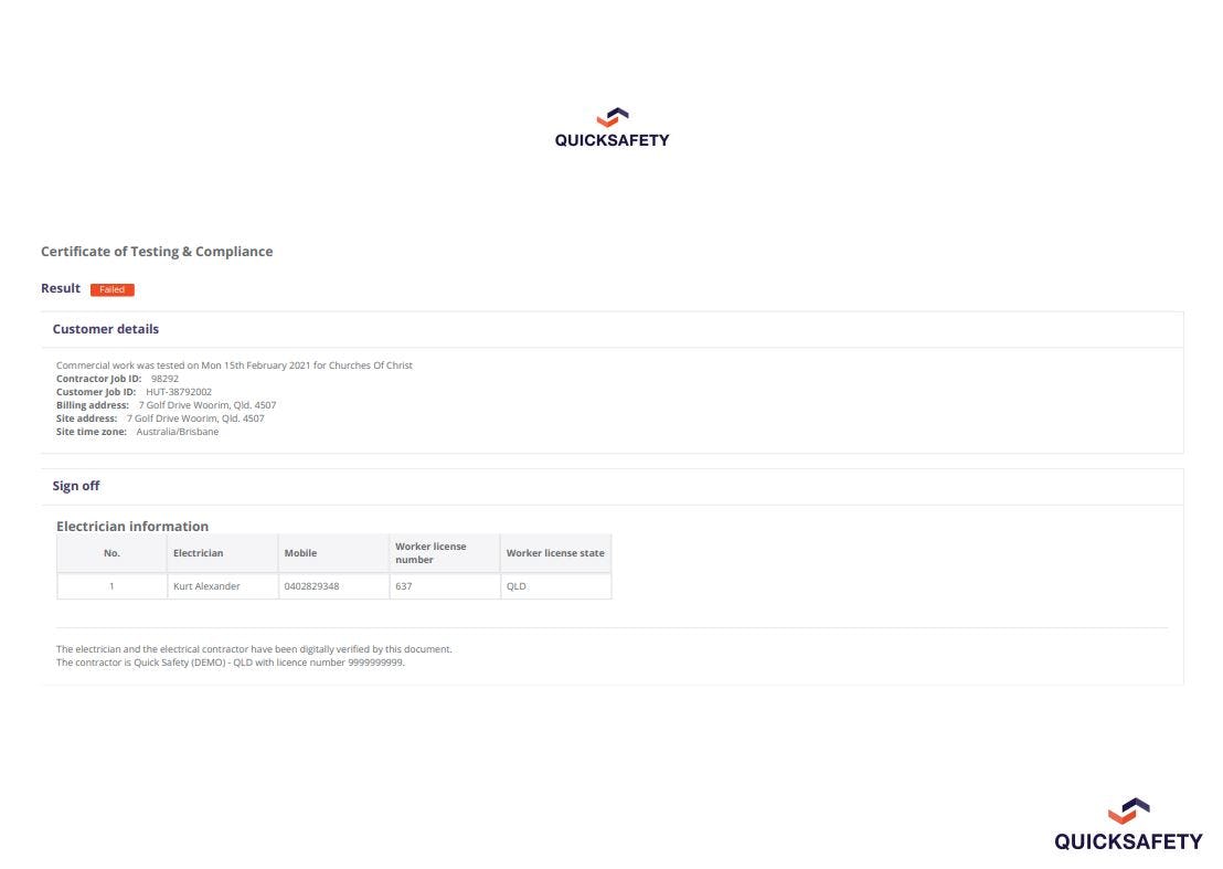 QuickSafety Software - 3