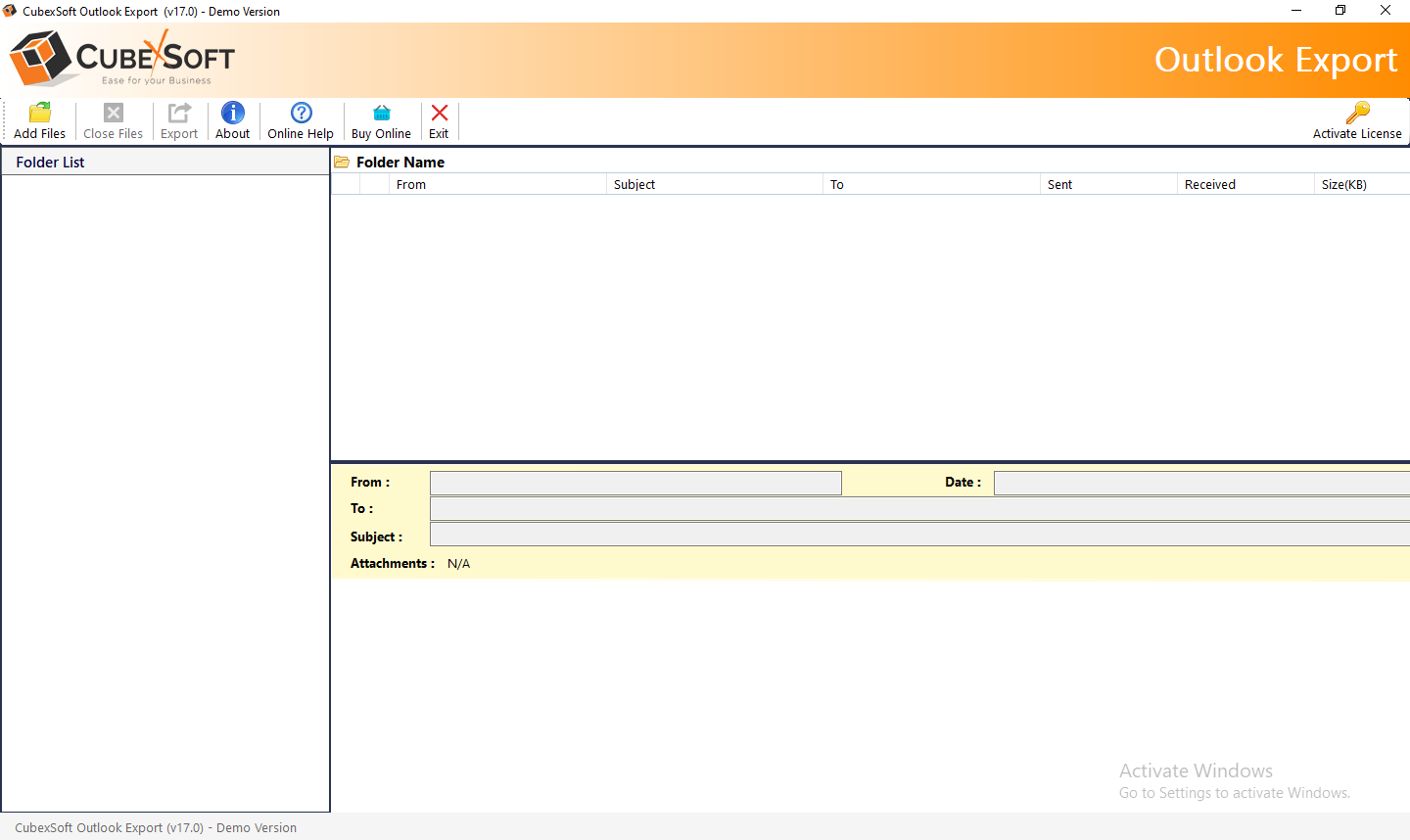 Outlook Export Software - 1