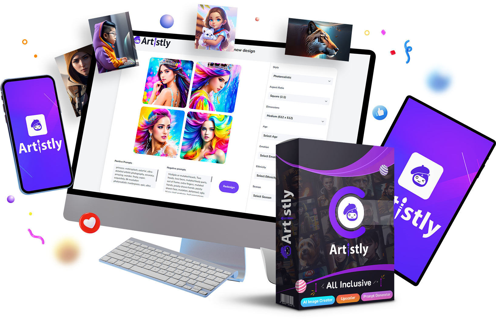 Artistly Software - Artistly - text prompt to image generator