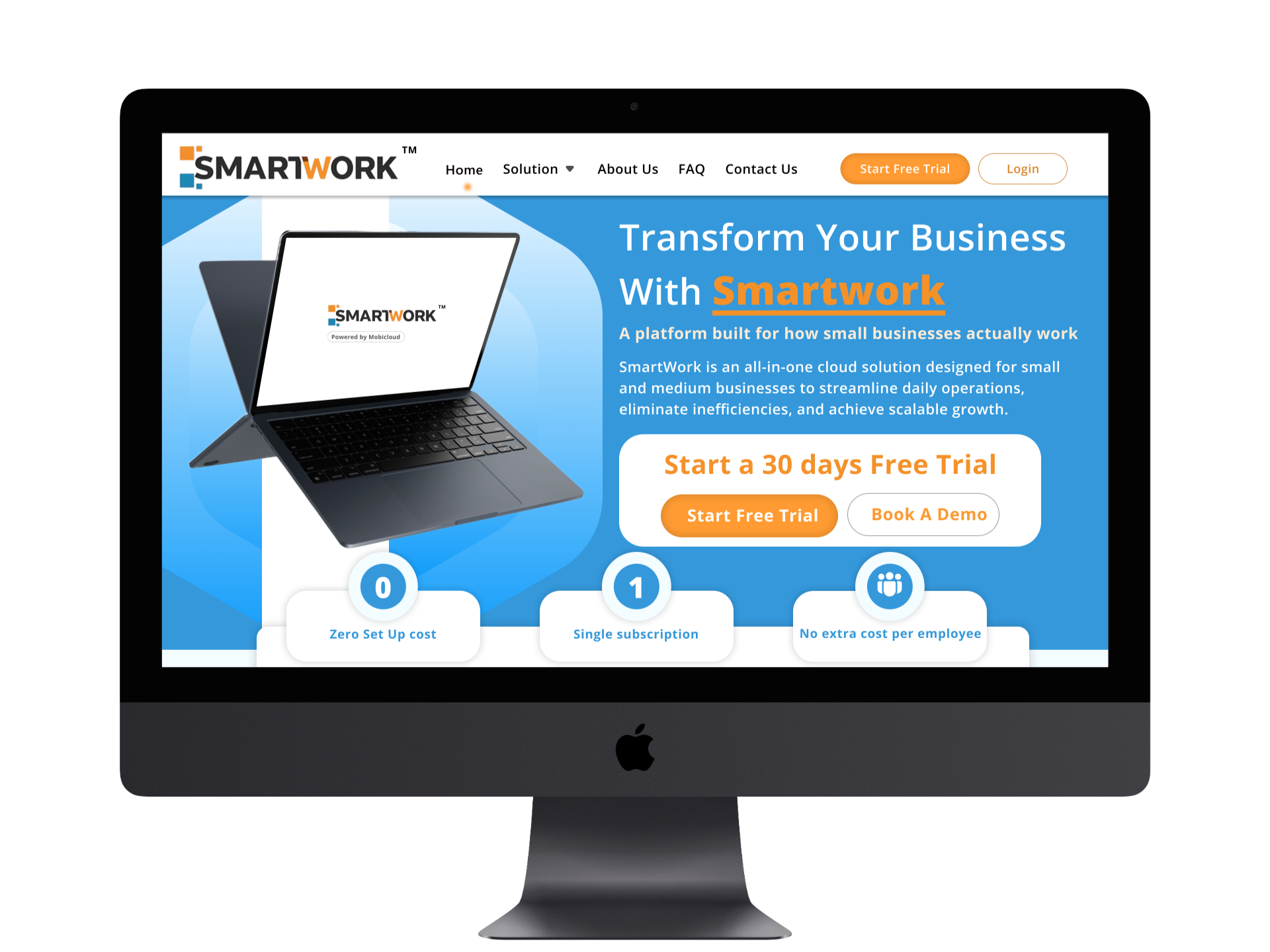 SmartWork screenshot: SmartWork Website