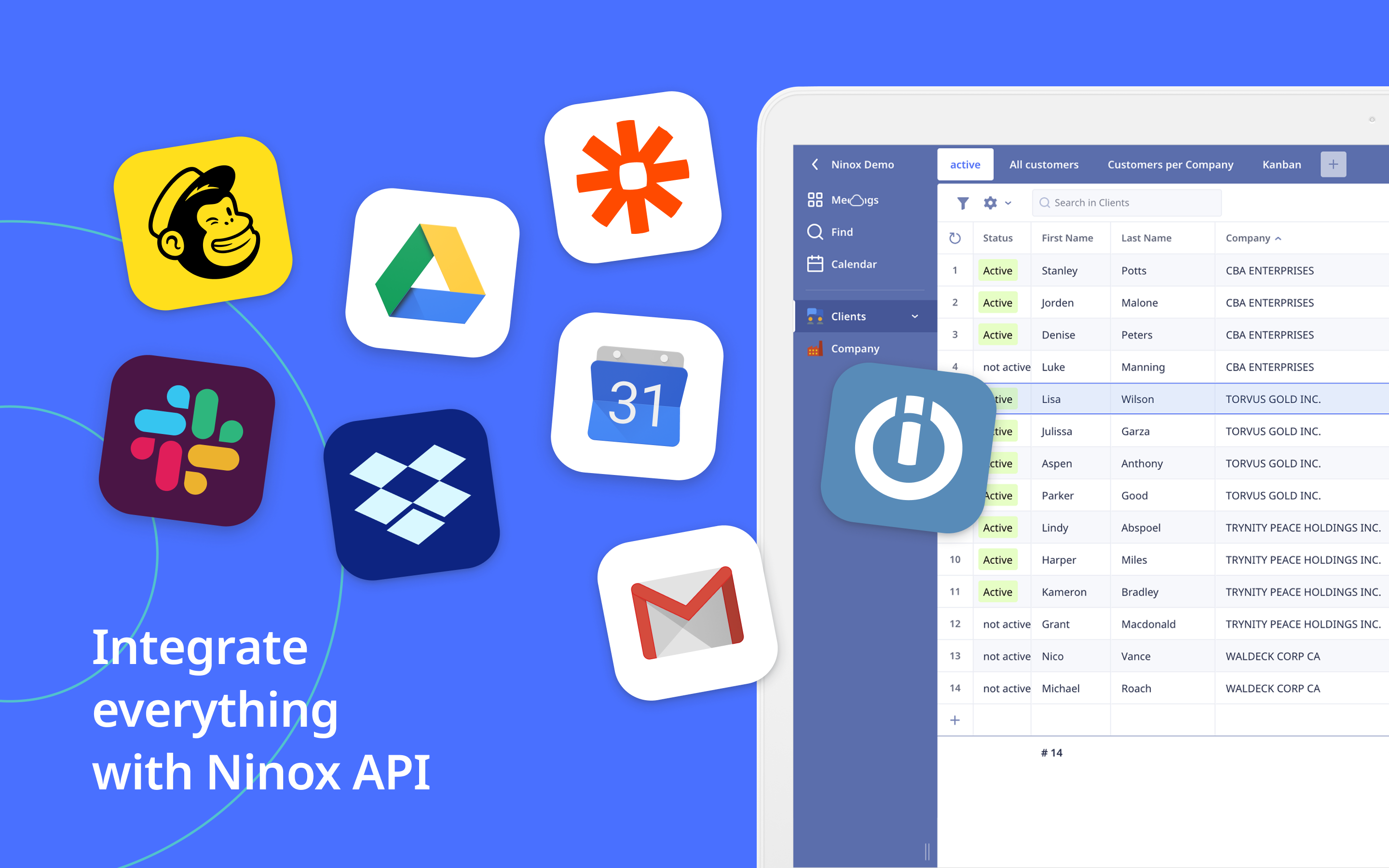 Ninox Software - Integrate everything with Ninox API