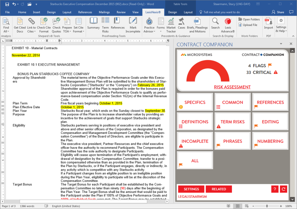 Lexis for Microsoft Office Software - 1