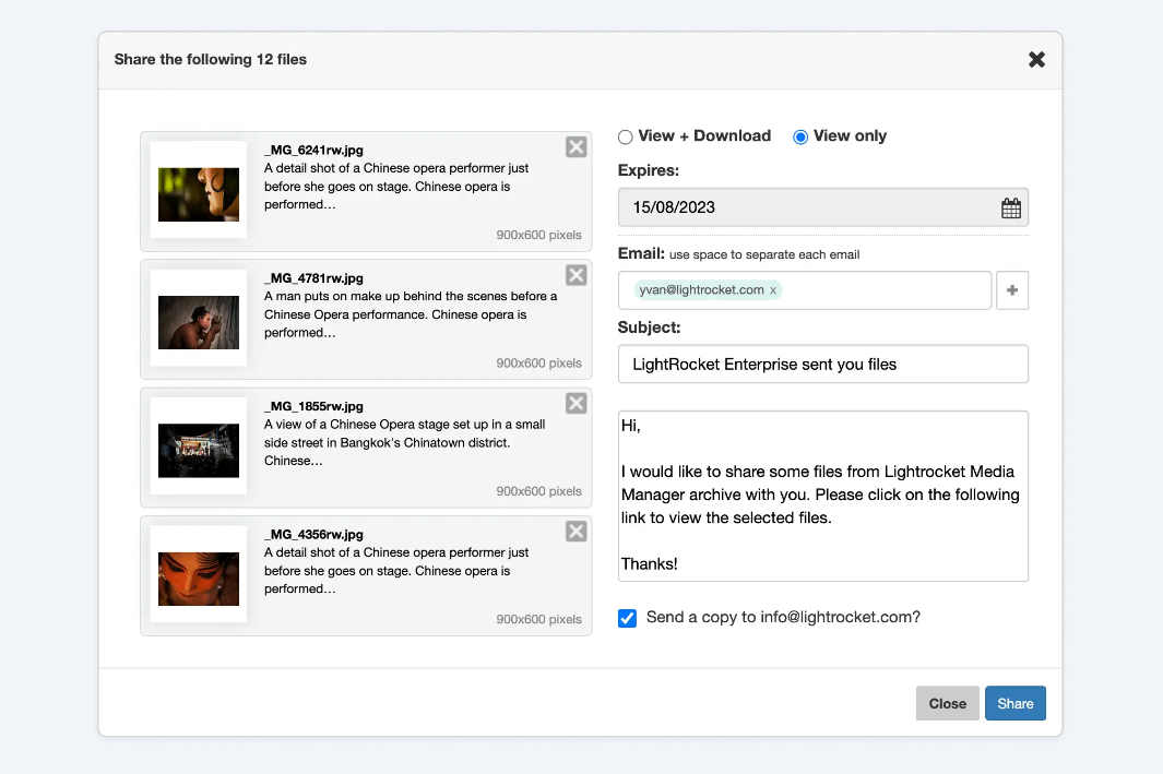 LightRocket Enterprise screenshot