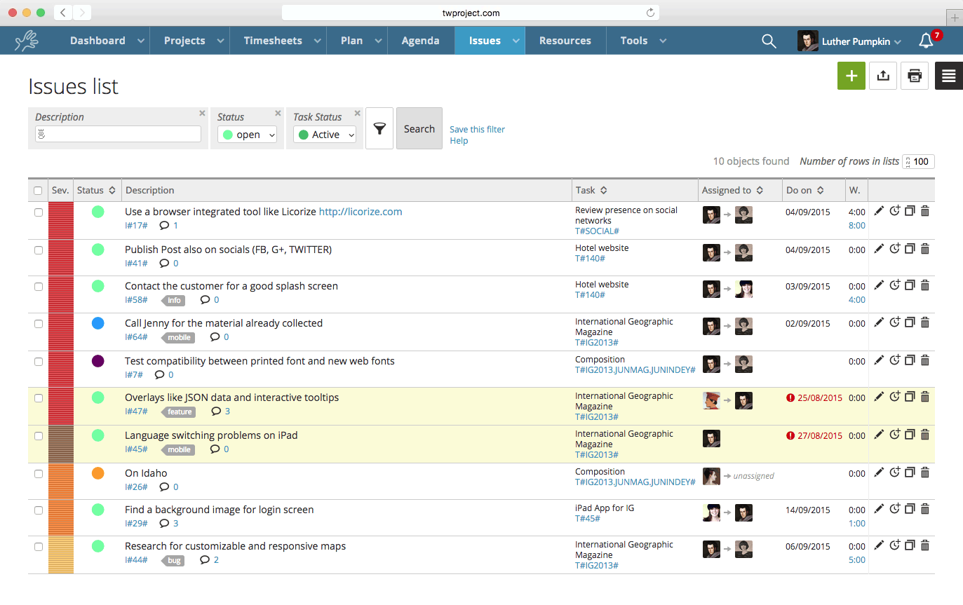Issue management