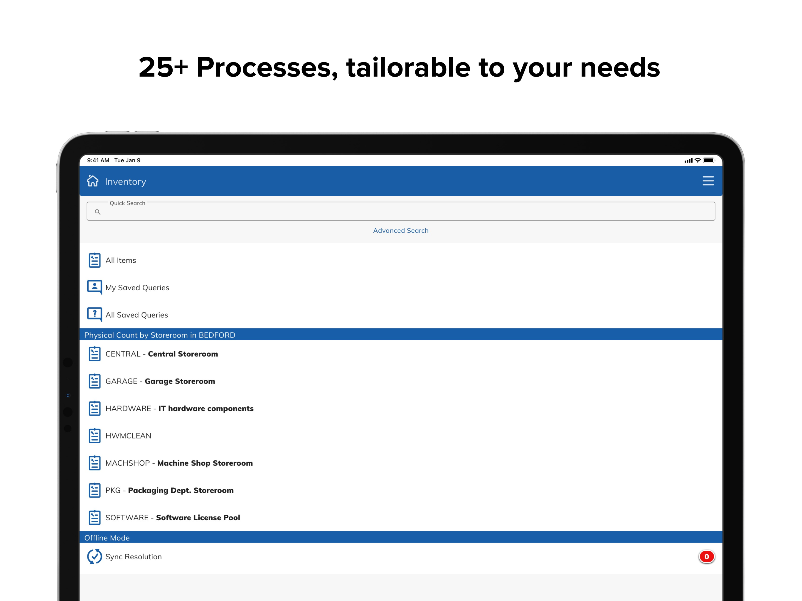EZMaxMobile 25 Delivered Processes
