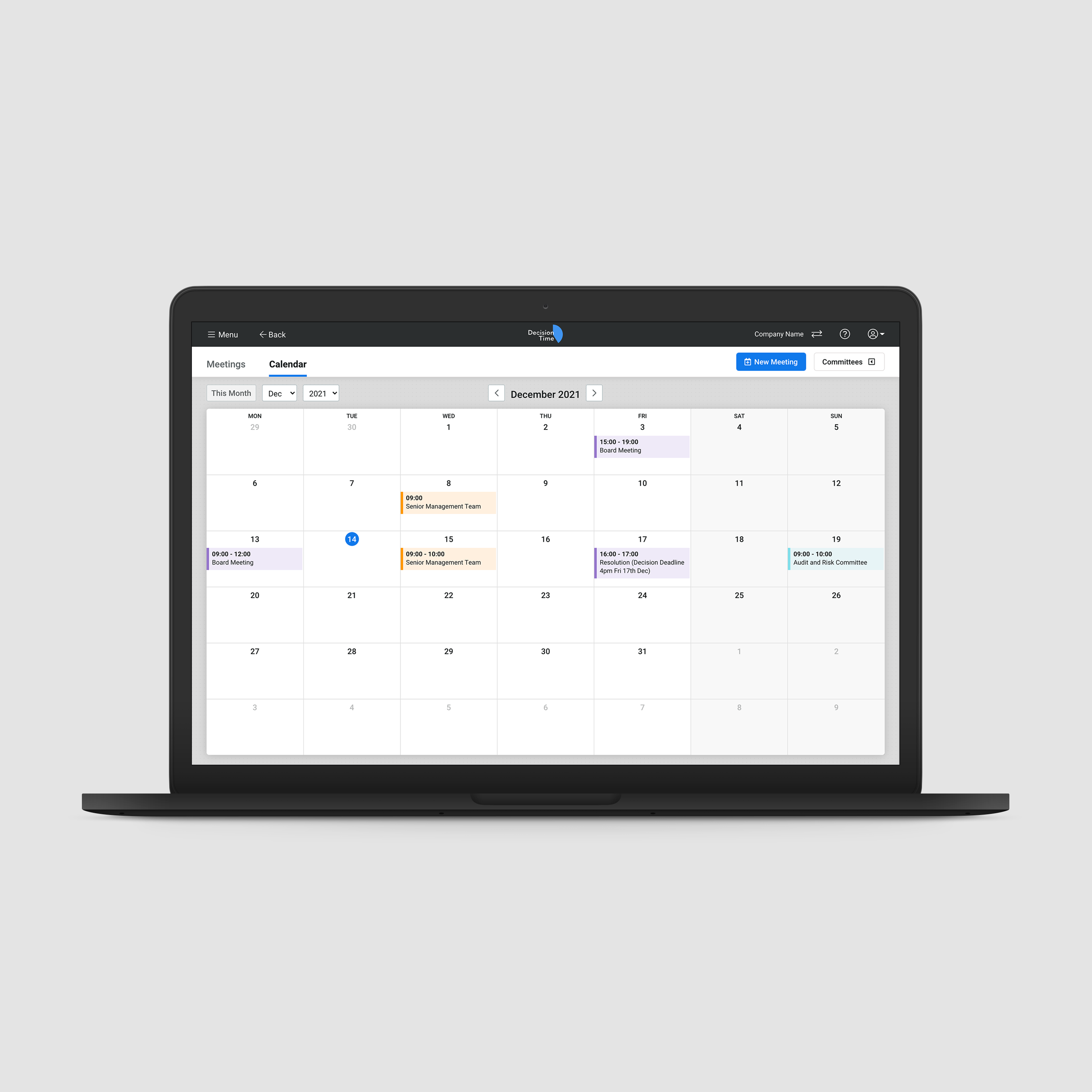 Decision Time Meetings Software - 2