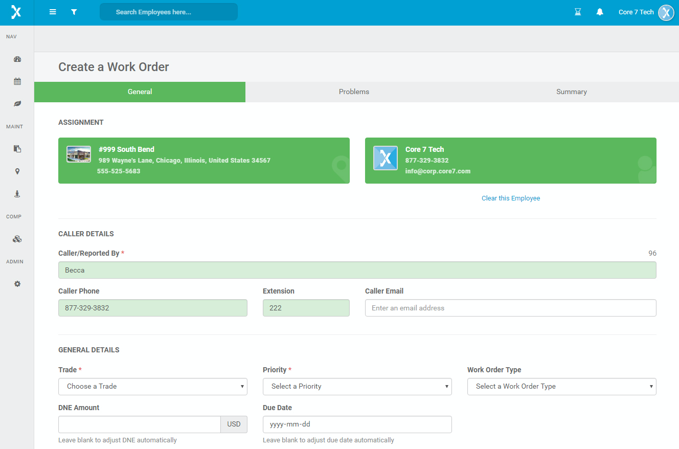 Officetrax Facilities Software - Work orders