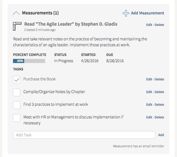 Trakstar Performance Management Software - Add/Track Objectives and Tasks