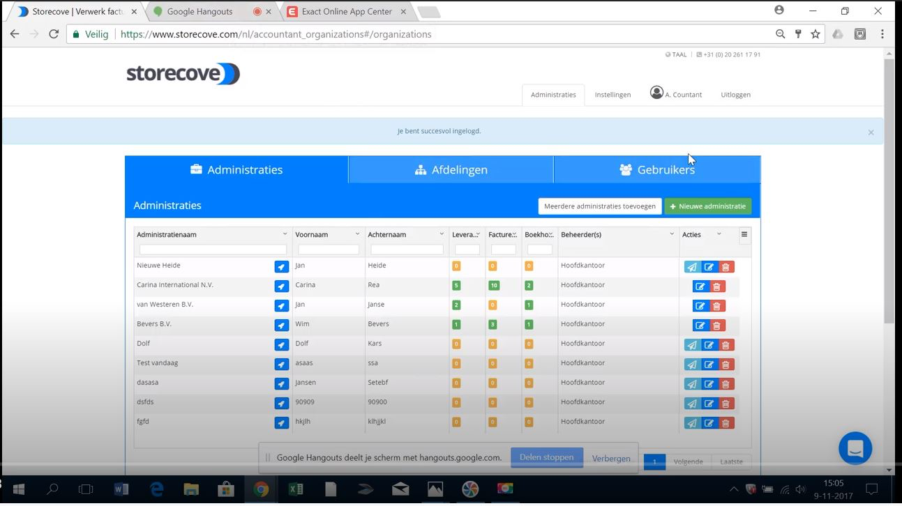 Storecove Software - Storecove dashboard