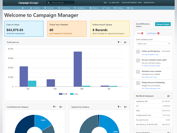 Campaign Manager Aristotle Software - 3