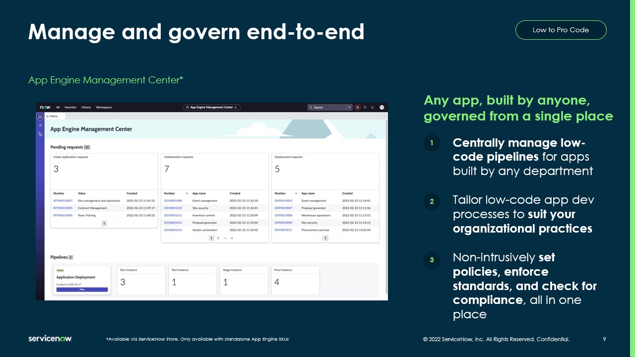 Manage and govern end-to-end with App Engine Management Center