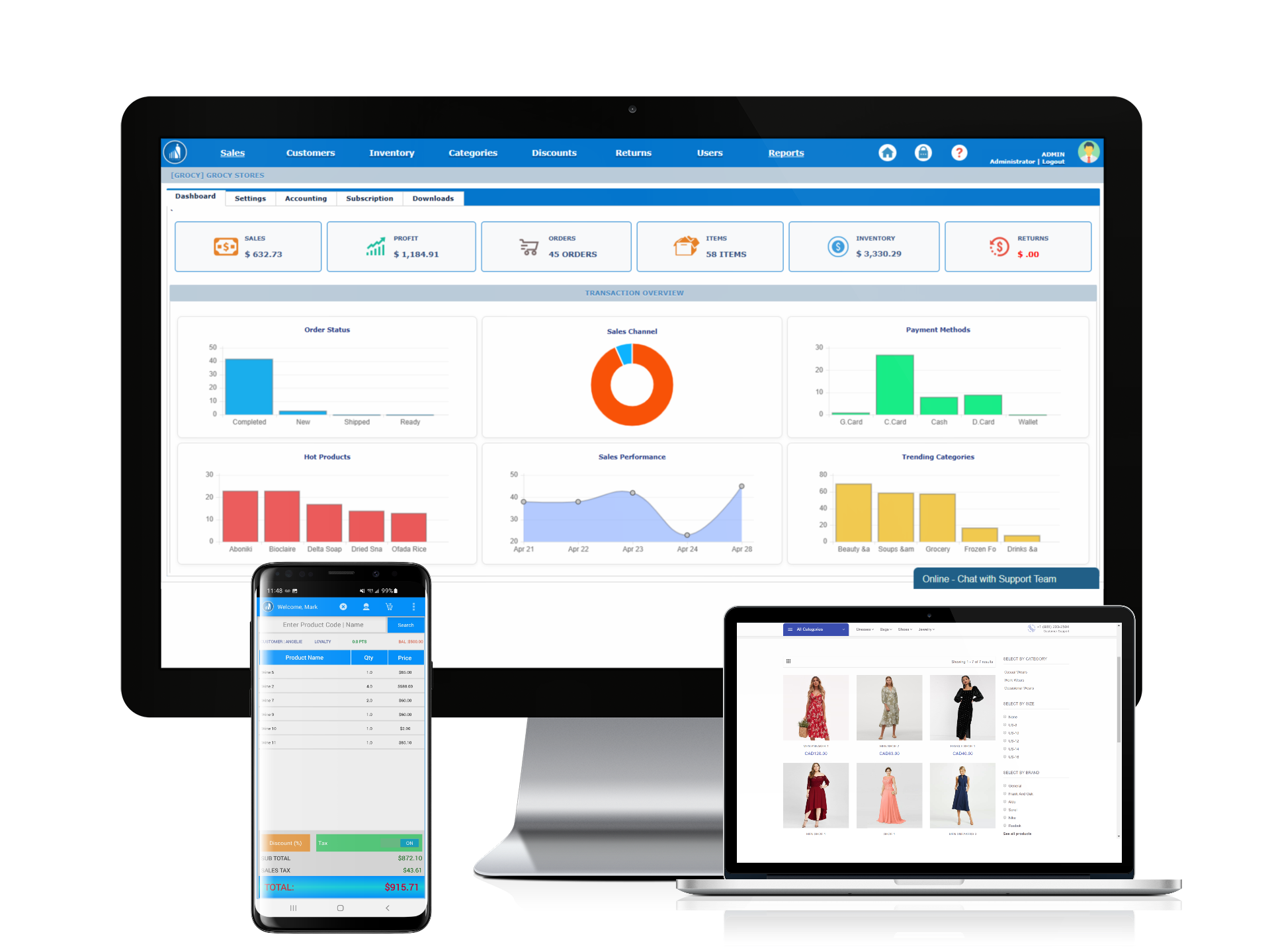 Scantranx POS screenshot
