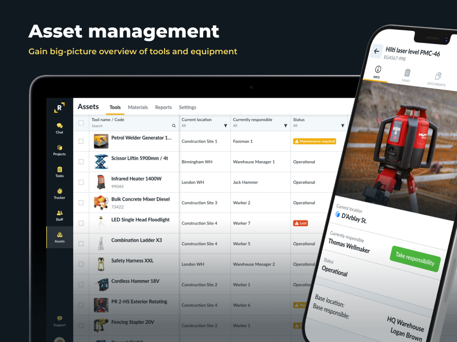 Tools Management - Gain big-picture overview of your tools and equipment