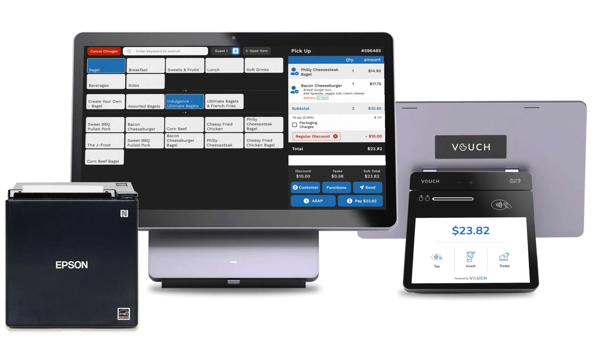Vouch POS screenshot: Vouch Restaurant POS System