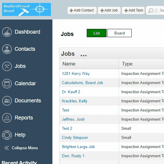 JobNimbus Software - Easily add customers along with their contact information. Search for their information later to see how the job is progressing. Answer your customers questions faster with key information at your fingertips. Say goodbye to piles of files and papers.