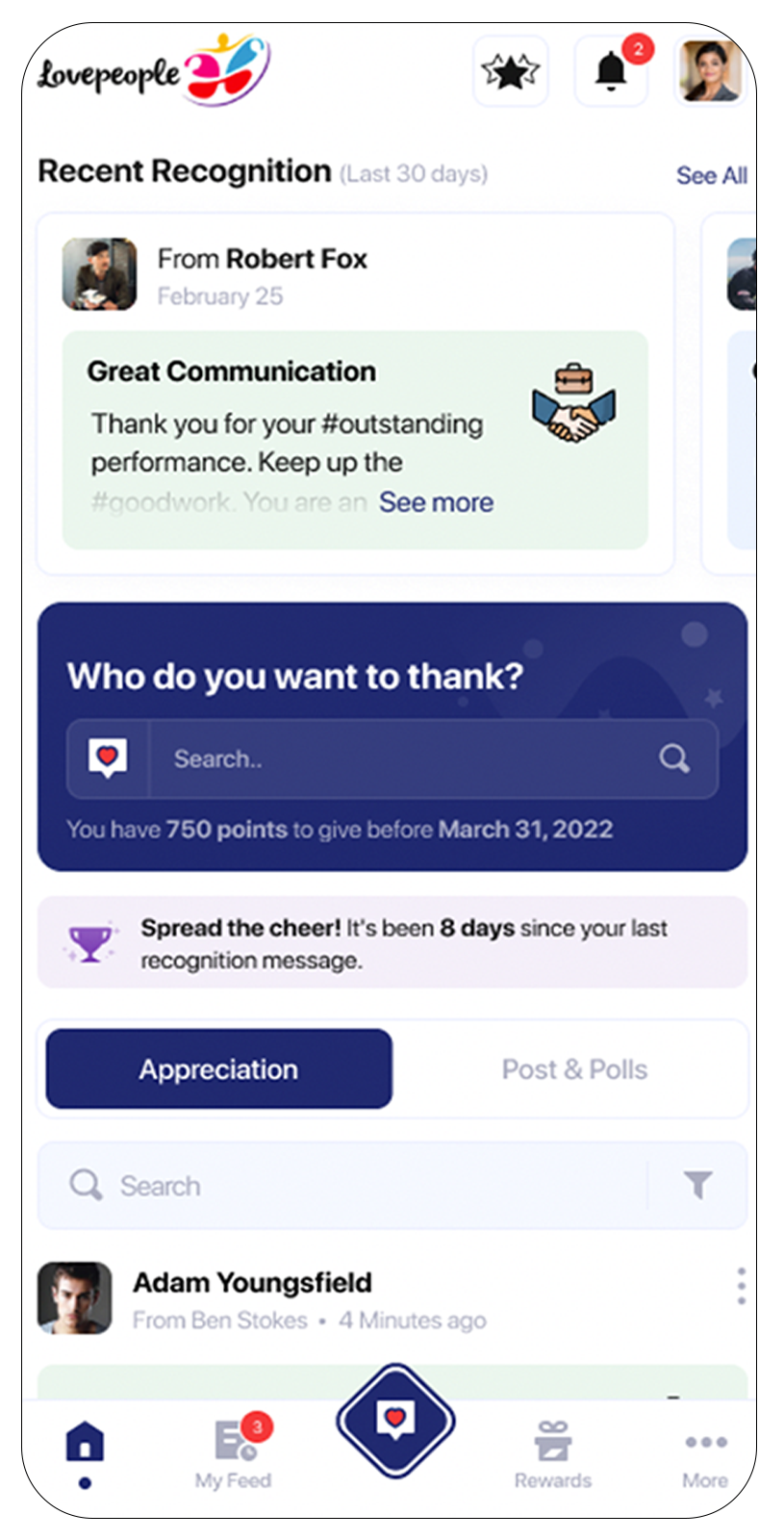 Abundantly screenshot: Abundantly give appreciation