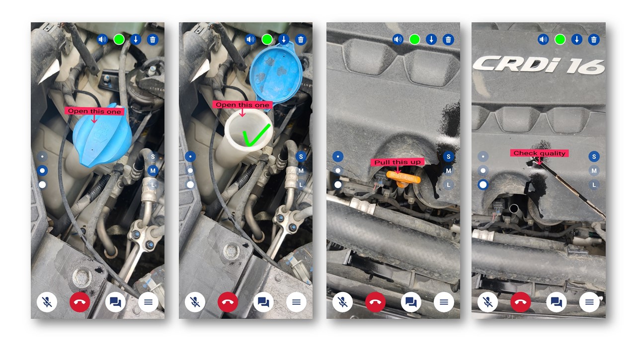 AR Genie screenshot: engine inspection_AR Genie