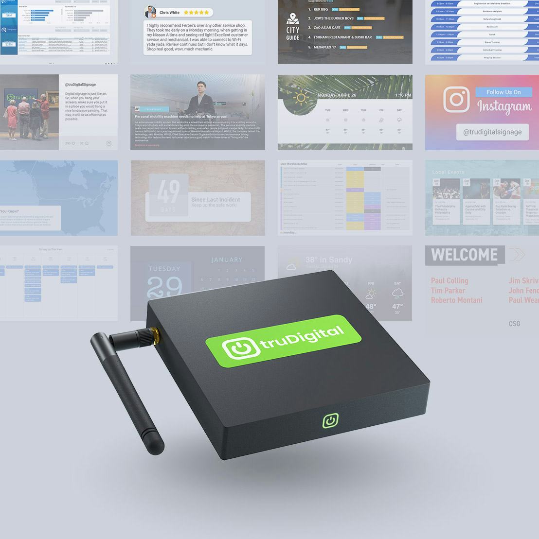 truDigital Signage Software - 2