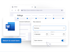 edays Software - Sickness tracking enables you to manage resources and provide better employee support. With return to work forms, trigger alerts for absence patterns and a cloud-based document portal, our software works in tandem with your absence management policy - thumbnail