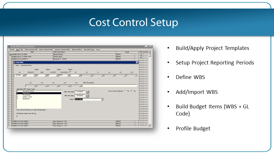 Projectools Cost Control