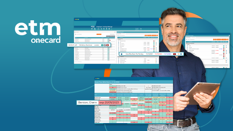Employee Training Manager screenshot: Be audit-ready with Onecard Employee Training Manager. ISO-compliant digital records, skills matrix & TNA tools make compliance easy and stress-free.