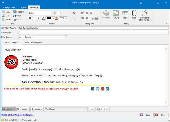 Email Signature Manager Software - 1