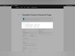 WooCommerce Software - Variable checkout page - thumbnail