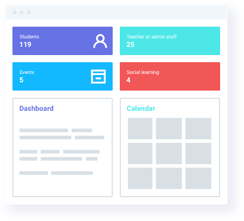 Classe365 screenshot: Classe365 provides dashboards for teachers, administrators, parents, and students