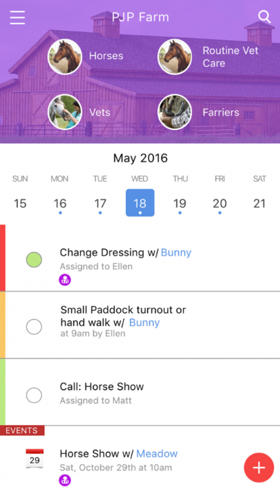 EquestFile screenshot: EquestFile events