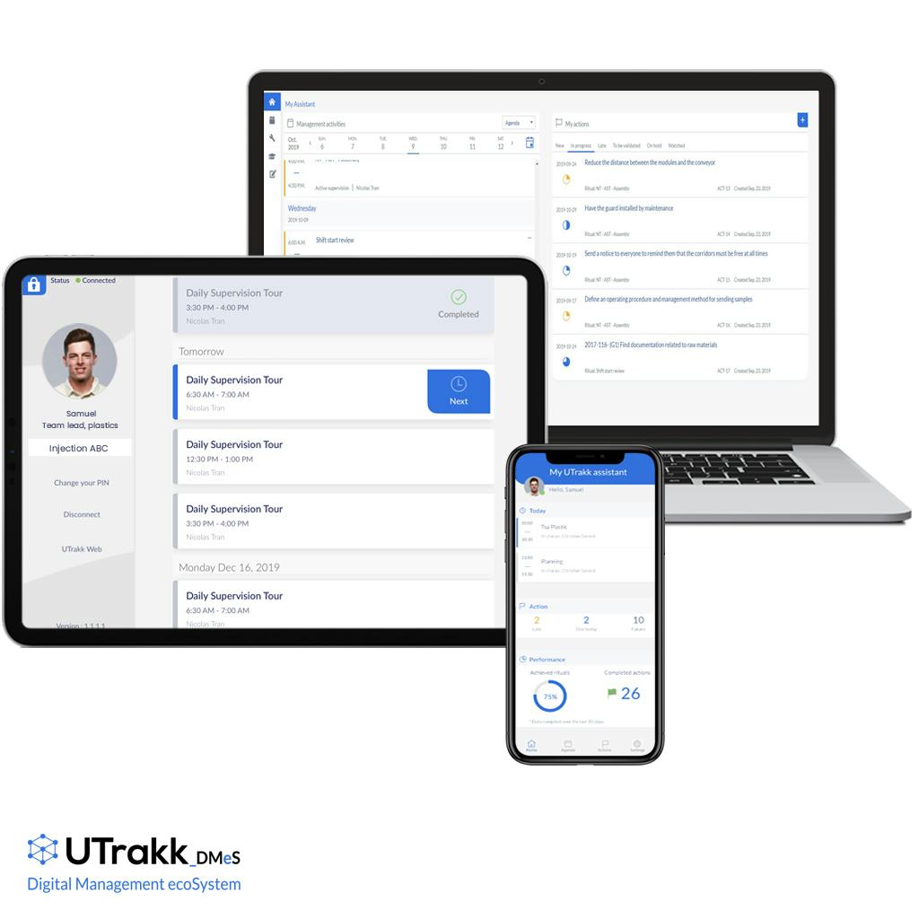 UTrakk DMeS Software - A multiplatform tool: Web, iPad app, Windows app et iPhone app.