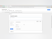 Google Forms Software - Add a description and questions via the form editor