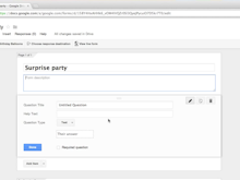 Google Forms Software - Add a description and questions via the form editor