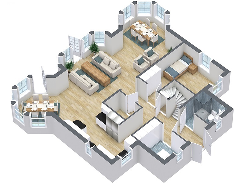 3D Floor Plan from RoomSketcher