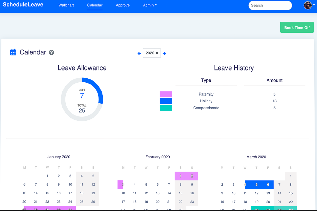 ScheduleLeave overall leave tracking