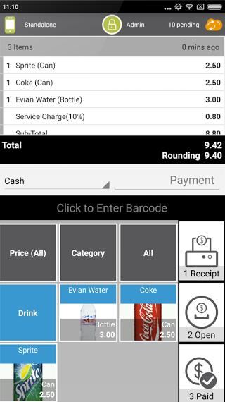 FoodZaps Software - The quick order feature allows fast checkouts for placing orders