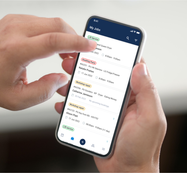 Easily track your work and priorities on the jobs list