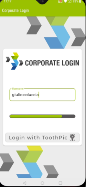 ToothPic Key Protection SDK screenshot: ToothPic Key Protection SDK login portal