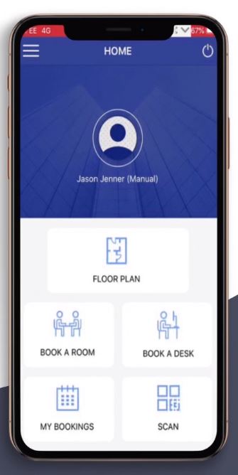 Korbyt Booking screenshot: Meeting room booking app