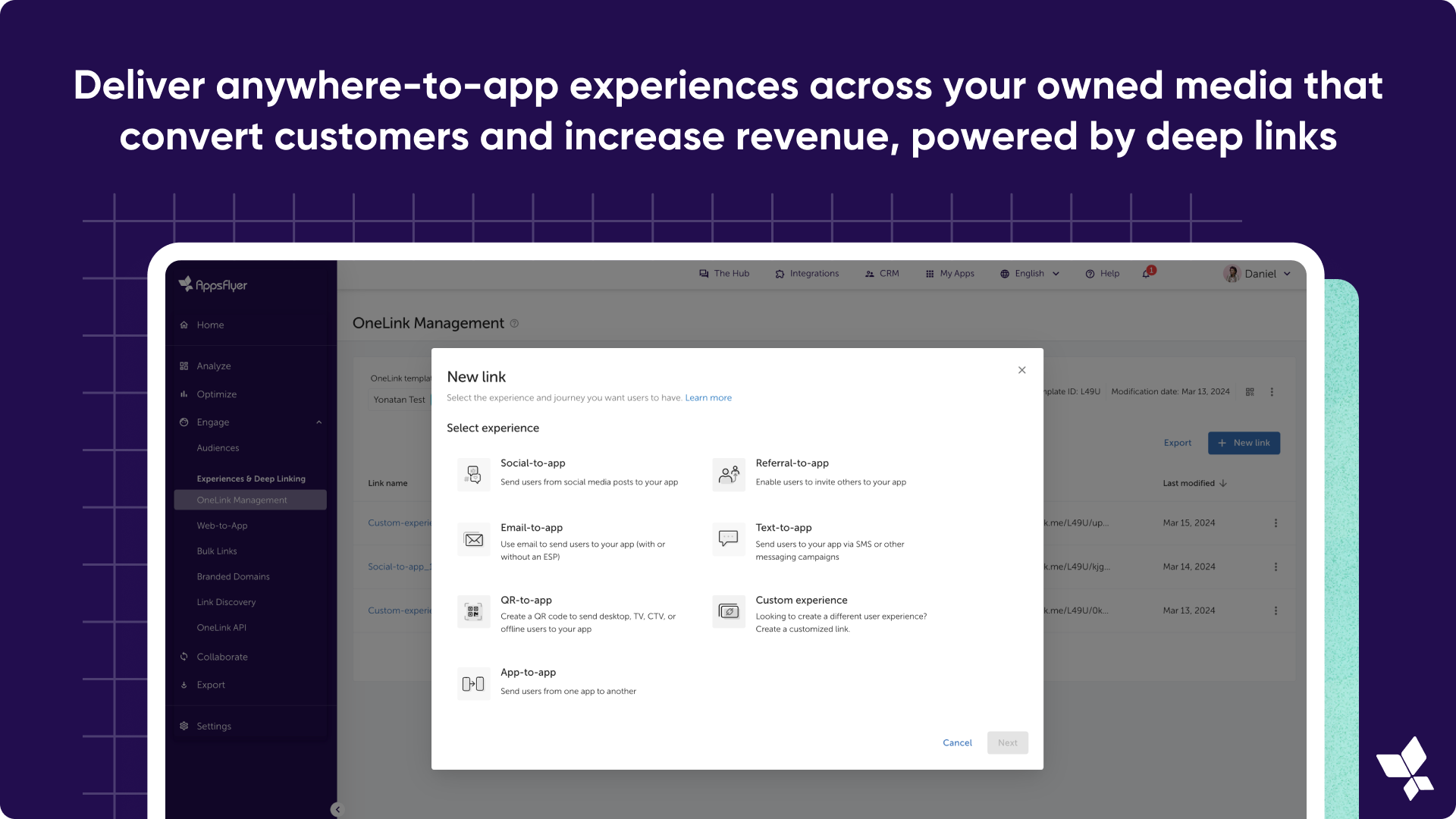 AppsFlyer Software - Deliver anywhere-to-app experiences across your owned media that convert  customers and increase revenue, powered by deep links