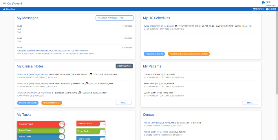 CareVoyant home page