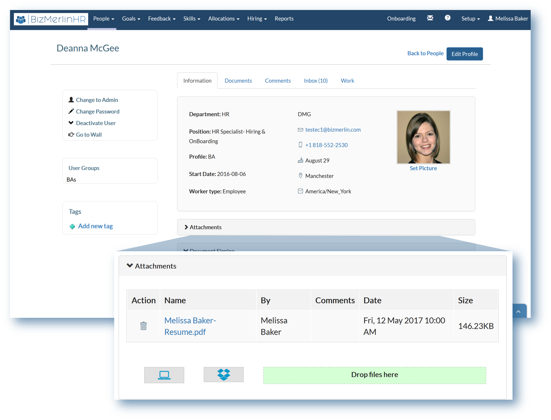BizMerlinHR Software - 2