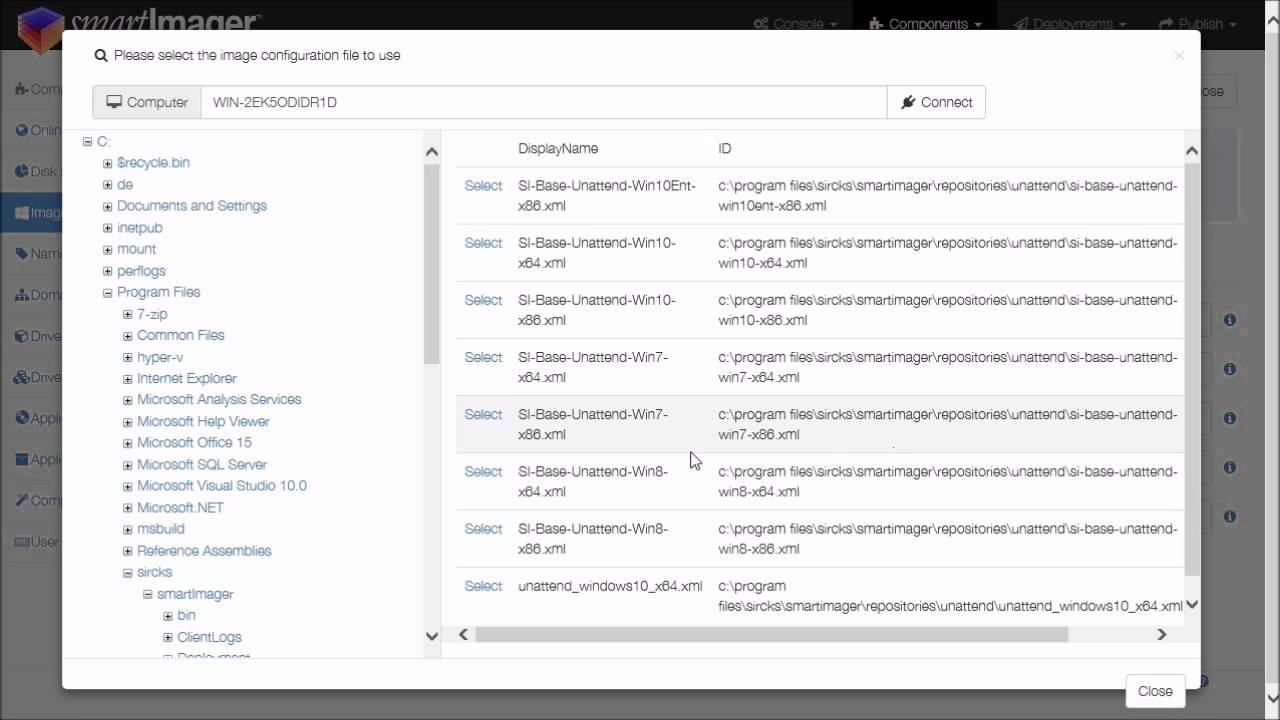 smartImager screenshot: SmartImager adding image file screenshot