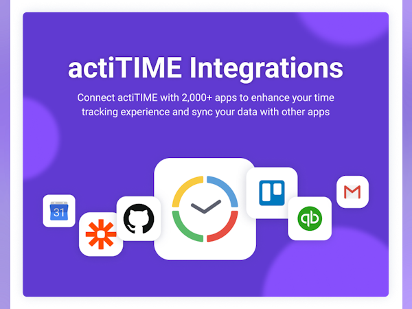 actiTIME Software - Connect actiTIME with other apps and industry software to enhance your time tracking experience. Use actiPLANS integration to manage employee time and absences in a single environment