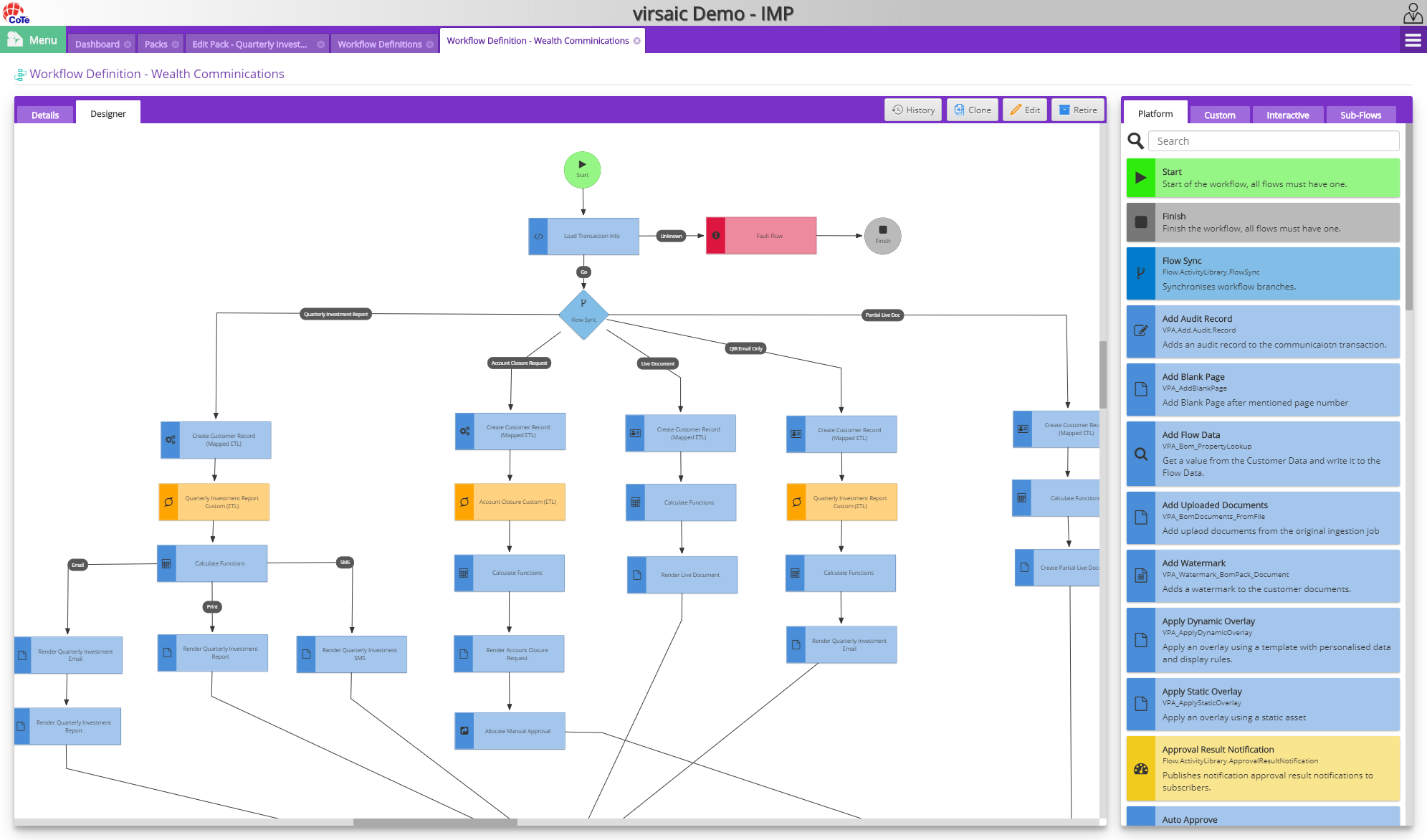 virsaic Software - Workflow (Customer Journey & Job Orchestration)