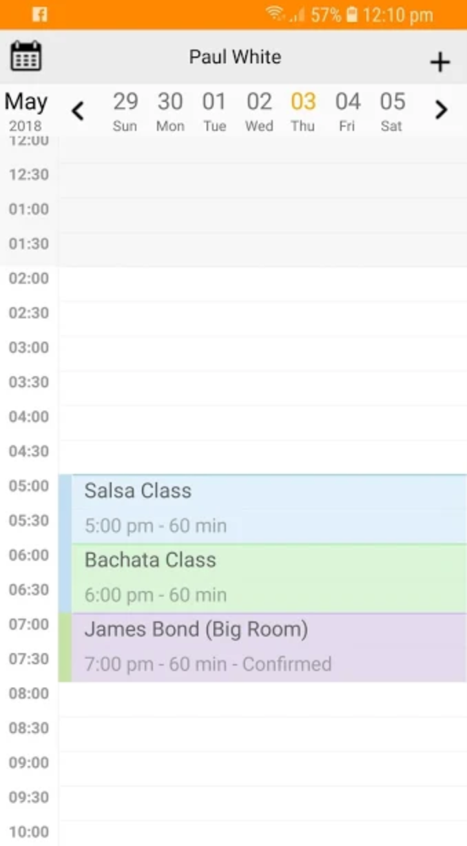Multiple locations or rooms can be set up for appointments and managed in the calendar